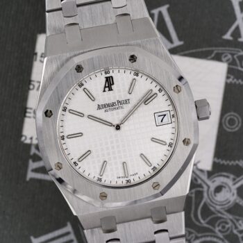 Royal Oak Jumbo 15202 White Dial Full Set