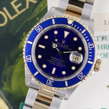 Rolex Submariner 16613 Purple Dial Full Set