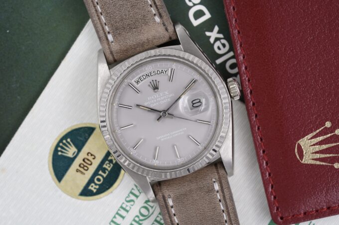 Rolex Day-Date 1803 White Gold Ghost Dial Full Set
