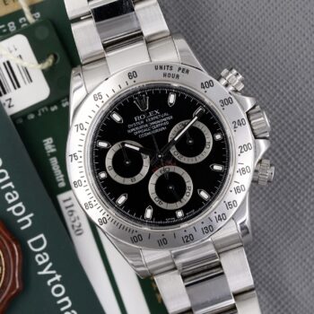 Rolex Daytona 116520 RRR Black Dial Full Set Unpolished