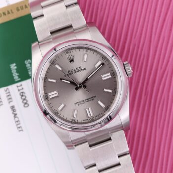 Oyster Perpetual 116000 Grey Dial Full Set Like New
