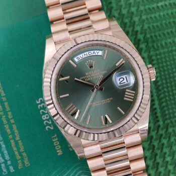 Rolex Day-Date 228235 Green Dial NEW