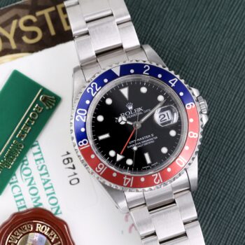 Rolex GMT-Master II 16710 SEL Pepsi Bezel Full Set