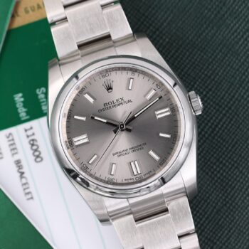 Rolex Oyster Perpetual 36 mm 116000 Dark Grey Dial Like New