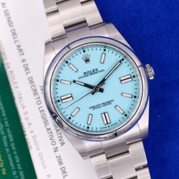 Rolex Oyster Perpetual 41 mm 124300 Tiffany Dial NEW 2023