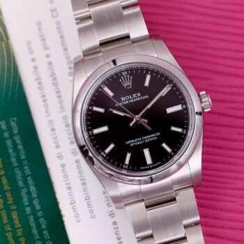Rolex Oyster Perpetual 34 124200 Black Dial NEW