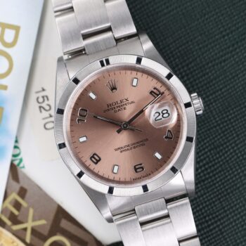 Rolex Oyster Perpetual Date 15210 Salmon Dial Full Set
