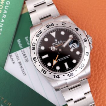 Rolex Explorer II 216570 Black Dial Excellent Condition 2018