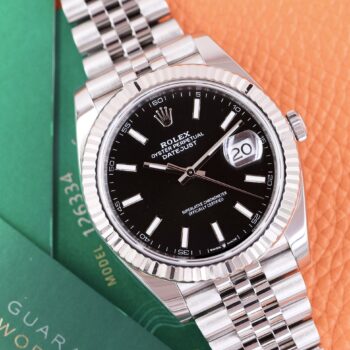 Rolex Datejust 126334 Jubilee Black Dial Full Set Like New