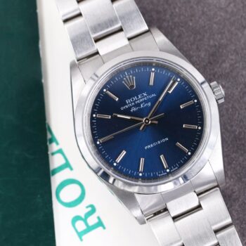Rolex Air-King ref. 14000M Blue Dial Full Set Unpolished