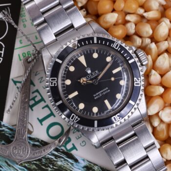 Rolex Submariner 5513 Maxi Dial MK3 Full Set Unpolished 1979