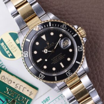 Rolex Submariner Date 16803 Box & Paper Unpolished Excellent Condition 1986