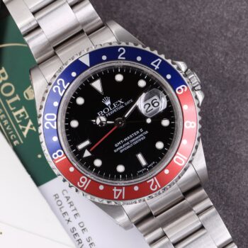 Rolex GMT-Master II 16710 Pepsi Full Set Rolex Service Excellent Condition
