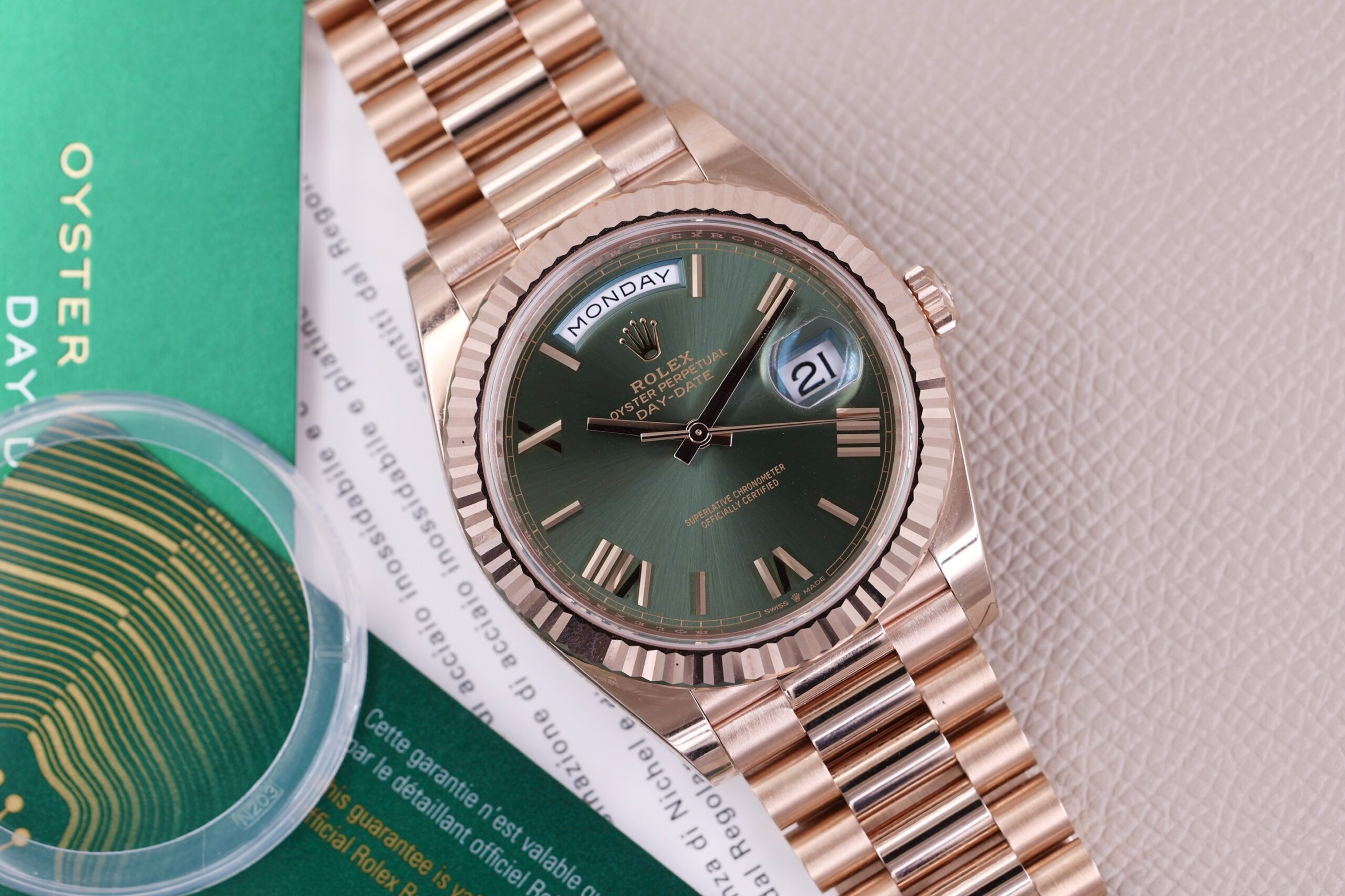 Rolex Day-Date 40 228235 Olive Green Dial NEW 2023 Rolex Day-Date 40 228235 Olive Green Dial NEW 2023