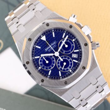 Audemars Piguet Royal Oak Chrono 25860ST Blue Enamel Dial 04 Full Set