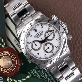 Rolex Daytona 116520 White Dial Full Set 2009 Like New