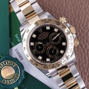 Rolex Daytona 116503 Black Diamond Dial Full Set 2018