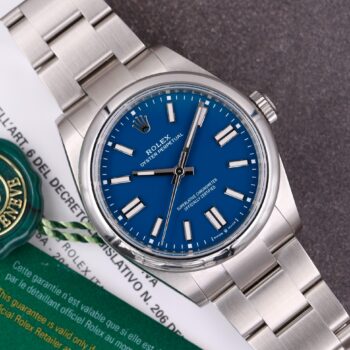 Rolex Oyster Perpetual Med Blue dial NEW 99% 2025