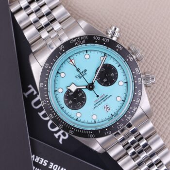 Tudor Black Bay Chrono 79360N Flamingo Blue 2025 Like New Condition