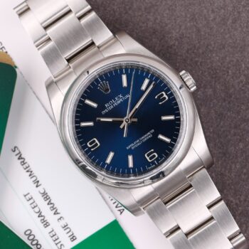 Rolex Oyster Perpetual 116000 Blue Dial Full Set Rolex Service 2025