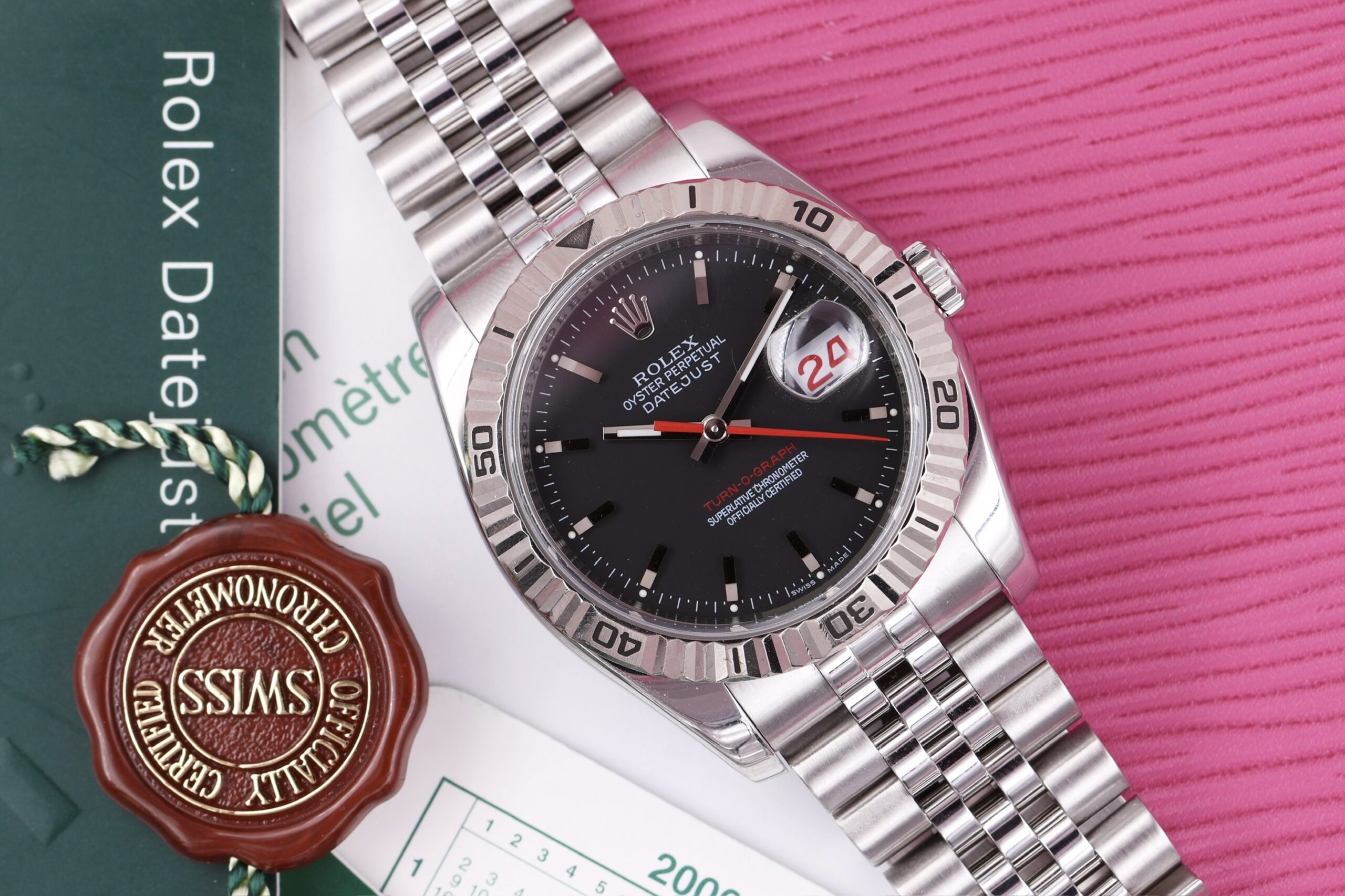 Rolex Datejust Turn-O-Graph 116264 Jubilee full set 2006 Rolex Datejust Turn-O-Graph 116264 Jubilee full set 2006