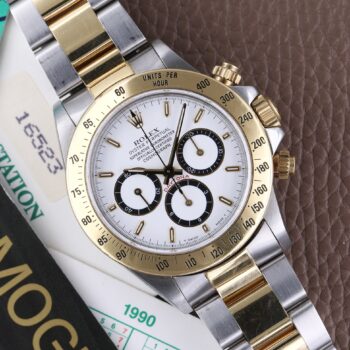 Rolex Daytona 16523 L Series White Dial Full Set Unpolished 1989