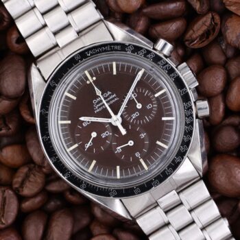 Omega Speedmaster Professional Moonwatch ST 145.012-68 Brown Dial Box & Paper Pre-Moon 321 1968
