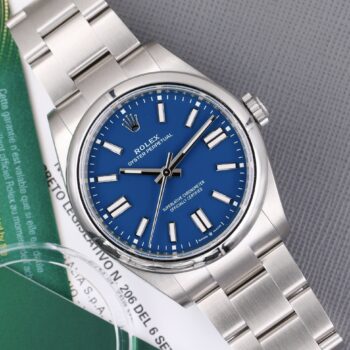 Rolex Oyster Perpetual 41 134330 Med Blue Dial NEW 2025