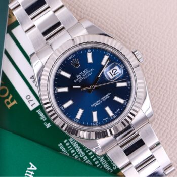 Rolex Datejust II 116334 Blue Dial Full Set 2009