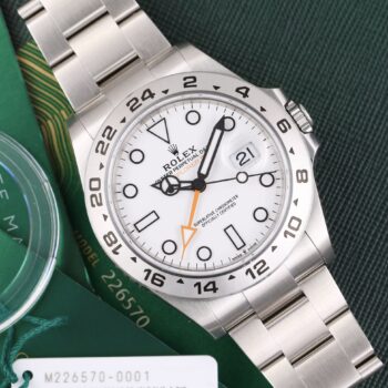 Rolex Explorer II 226570 White Dial NEW Full Stickers 2023