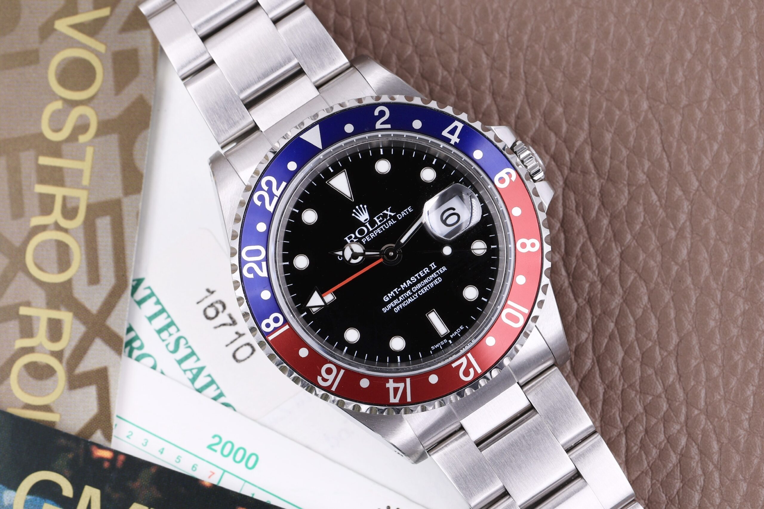 Rolex GMT-Master II 16710 Pepsi Full Set 2000 Rolex GMT-Master II 16710 Pepsi Full Set 2000