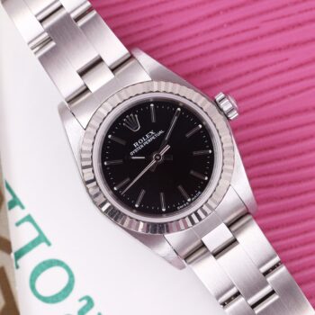Rolex Oyster Perpetual 76094 Black Dial Full Set 2001