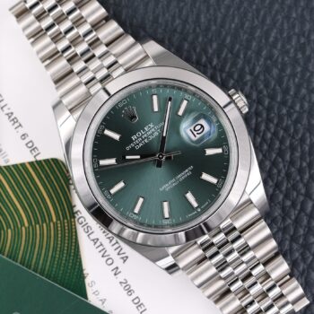 Rolex Datejust 126300 Jubilee Green Dial 2024