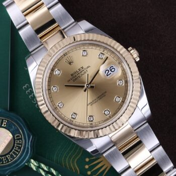 Rolex Datejust 41 126333 Champagne Diamond Dial Full Set 2023