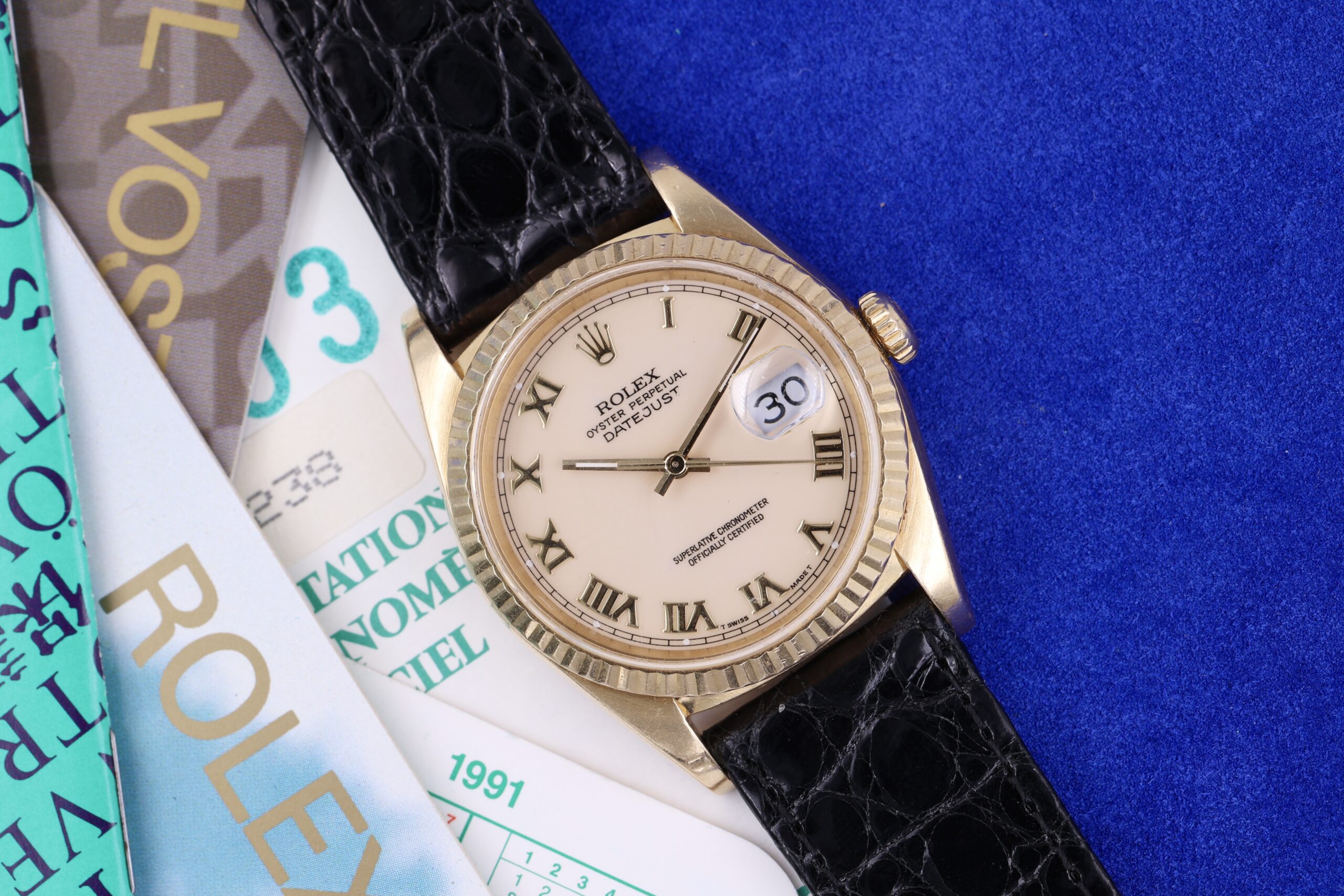 Rolex Datejust 16238 Cream Dial Full Set 1991 Rolex Datejust 16238 Cream Dial Full Set 1991