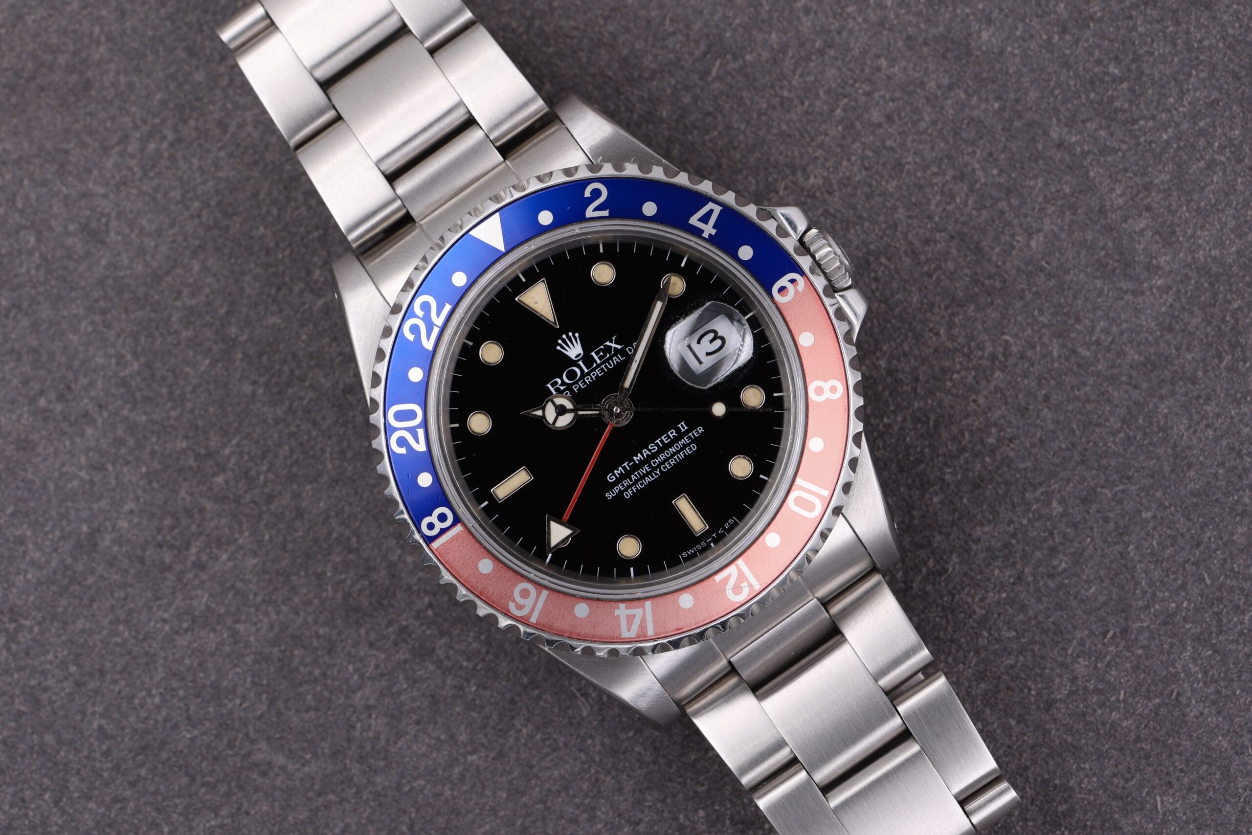 Rolex GMT-Master II 16710 Pepsi Faded Bezel 1992 Rolex GMT-Master II 16710 Pepsi Faded Bezel 1992