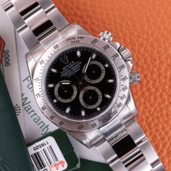 Rolex Daytona 116520 Black Dial NEW 99% NOS Full Stickers 2006