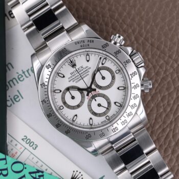 Rolex Daytona 116520 White Dial Y Serial Slightly Cream Full Set 2003