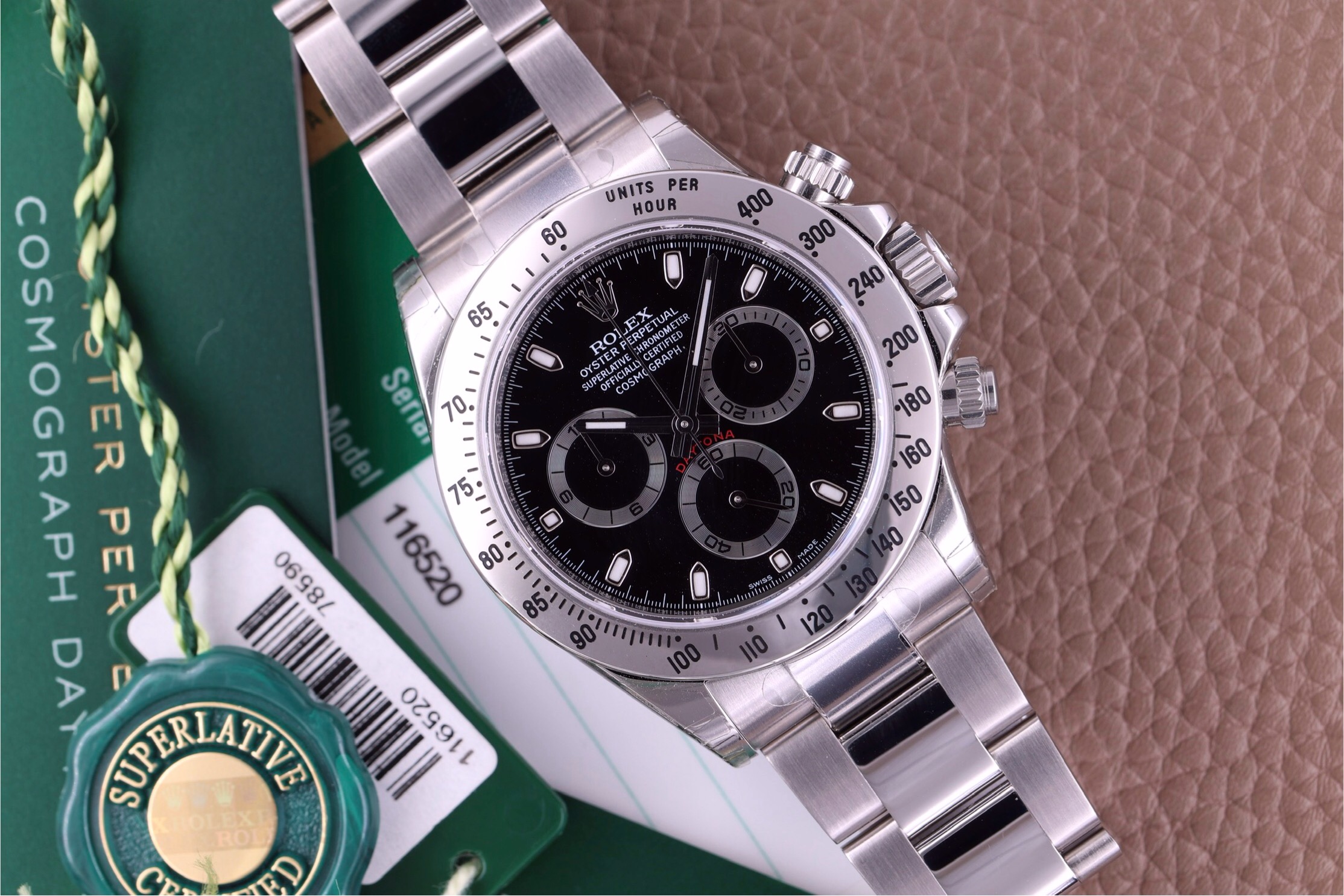 Rolex Daytona 116520 NEW 2016 NOS Black Dial Chromalight Full Stickers Rolex Daytona 116520 NEW 2016 NOS Black Dial Chromalight Full Stickers