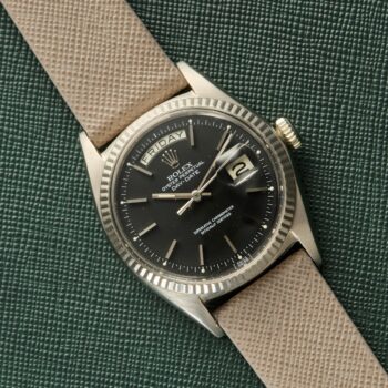 Rolex Day-Date 1803 White Gold Matte Black Dial 1967