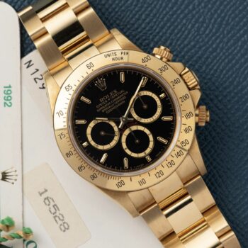 Rolex Daytona 16528 Black Dial Inverted Six Full Set 1992